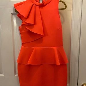 River Island Neon Pink Scuba Dress